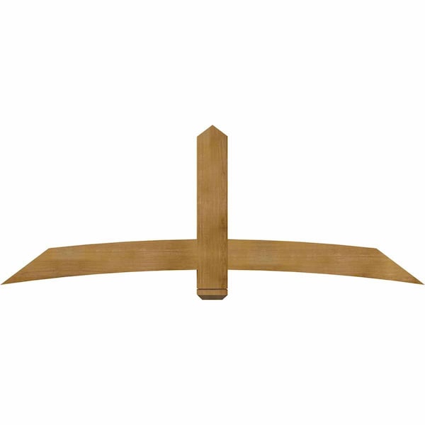 Ekena Millwork Bellingham Rough Sawn Timber Gable Bracket, Western Red Cedar, 84"W x 31"H x 4"D x 6"F, 9/12 Pitch GBW084X31X0406BEL00RWR - main